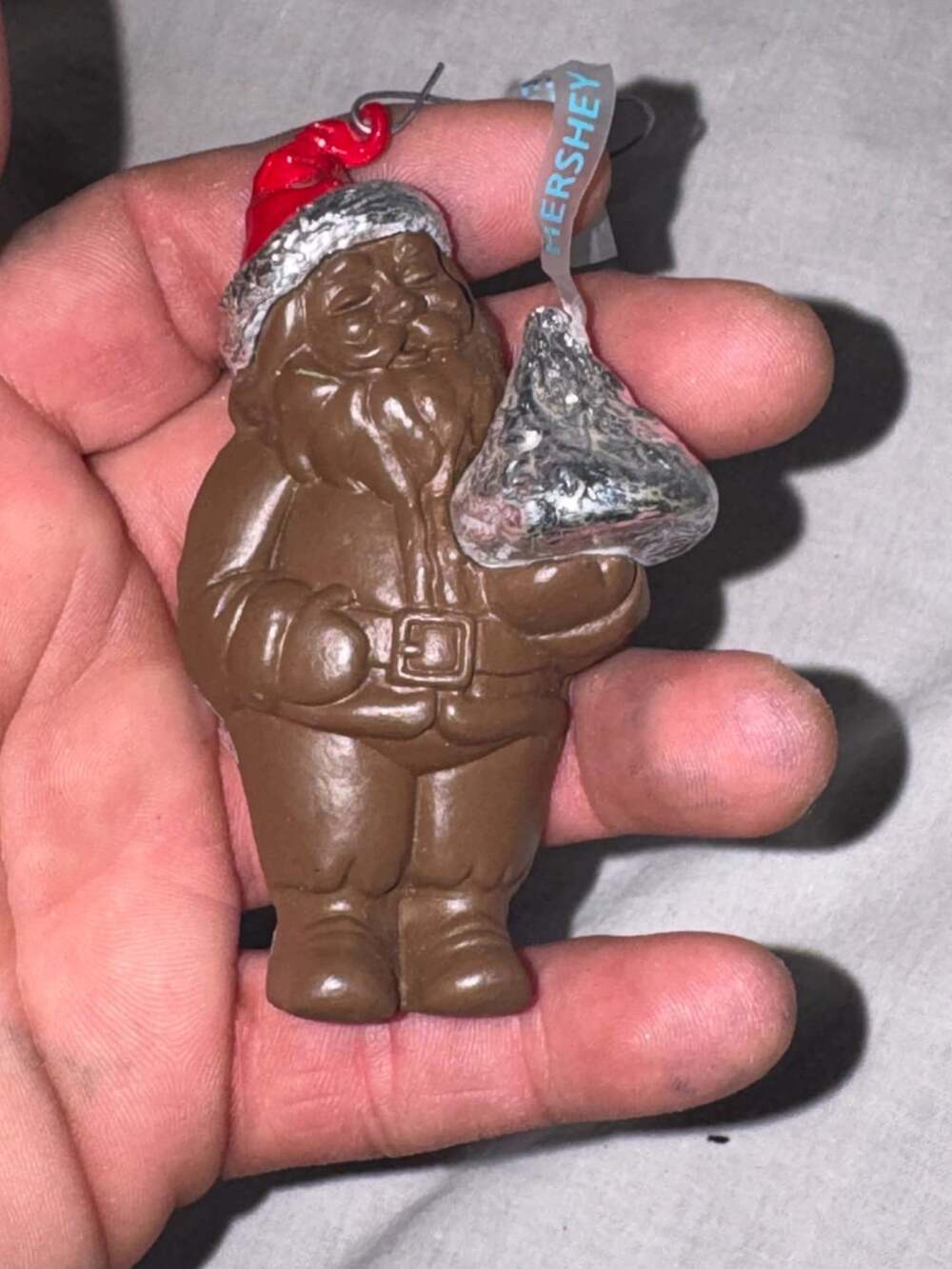 Hallmark Hershey's A Kiss From Santa Christmas Ornament Vintage 1988